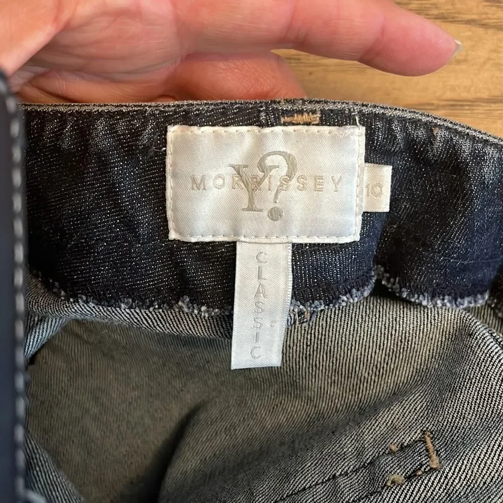 Y? MORRISEY CLASSIC BLUE JEANS.  NEW WITH TAGS